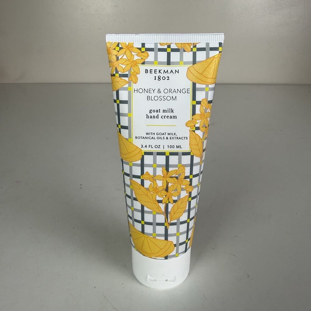 Beekman 1802 Goat Milk Hand Cream HONEY & ORANGE BLOSSOM 3.4 oz New